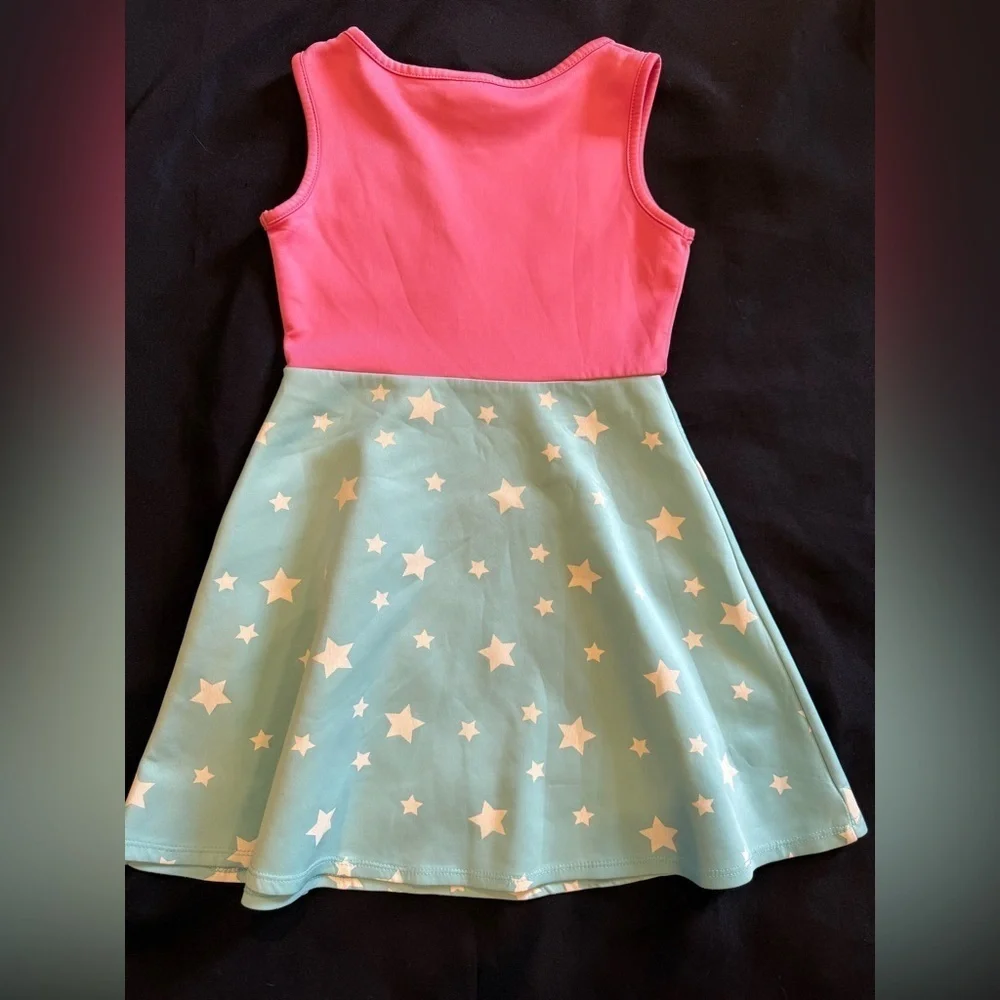 DC Comics Pink and Blue Superhero dress size 6/6x